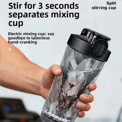 Copo Misturador Elétrico Premium para Proteínas, Portátil, Recarregável via USB, para Shakes de Proteína, Copo para Esportes e Fitness