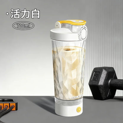 Copo Misturador Elétrico Premium para Proteínas, Portátil, Recarregável via USB, para Shakes de Proteína, Copo para Esportes e Fitness