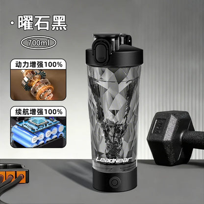 Copo Misturador Elétrico Premium para Proteínas, Portátil, Recarregável via USB, para Shakes de Proteína, Copo para Esportes e Fitness